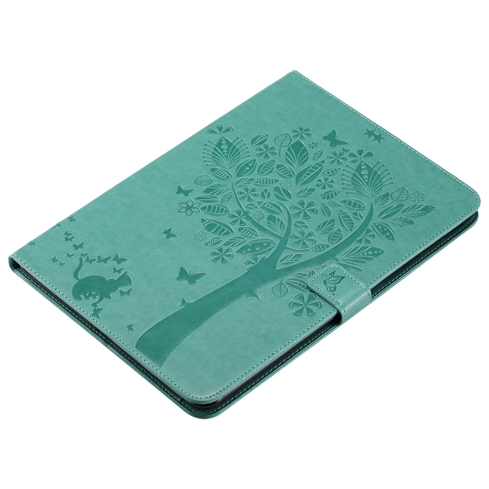 Для Apple Ipad Mini 1 2 3, чехол для планшета, противоударный чехол для сна с функцией пробуждения, Чехол для карт с рисунком кошачьего дерева+ пленка+ ручка
