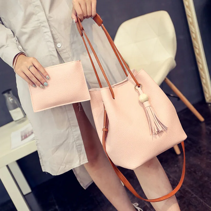 2 قطعة/المجموعة عالية قدرة النساء السيدات بلون حقيبة كتف مع طقم حقائب يدوية حمل رسول حقيبة Crossbody أكياس شعبية 2 قطعة/المجموعة عالية قدرة النساء السيدات بلون حقيبة كتف مع طقم حقائب يدوية حمل رسول حقيبة Crossbody أكياس شعبية