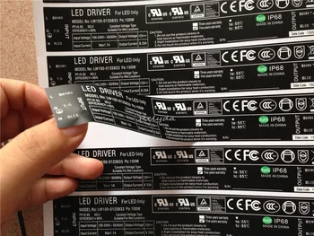 

1000pcs Free shipping custom electronic component labels battery power bank seal tag temperature resistance sticker 170*28mm