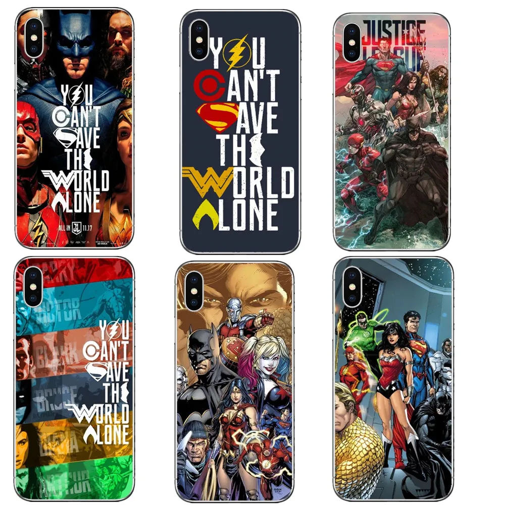 Чехол tv DC Justice League для iPhone X 6 6S Plus 7 8 5 5S SE черный Жесткий чехол телефона вы можете