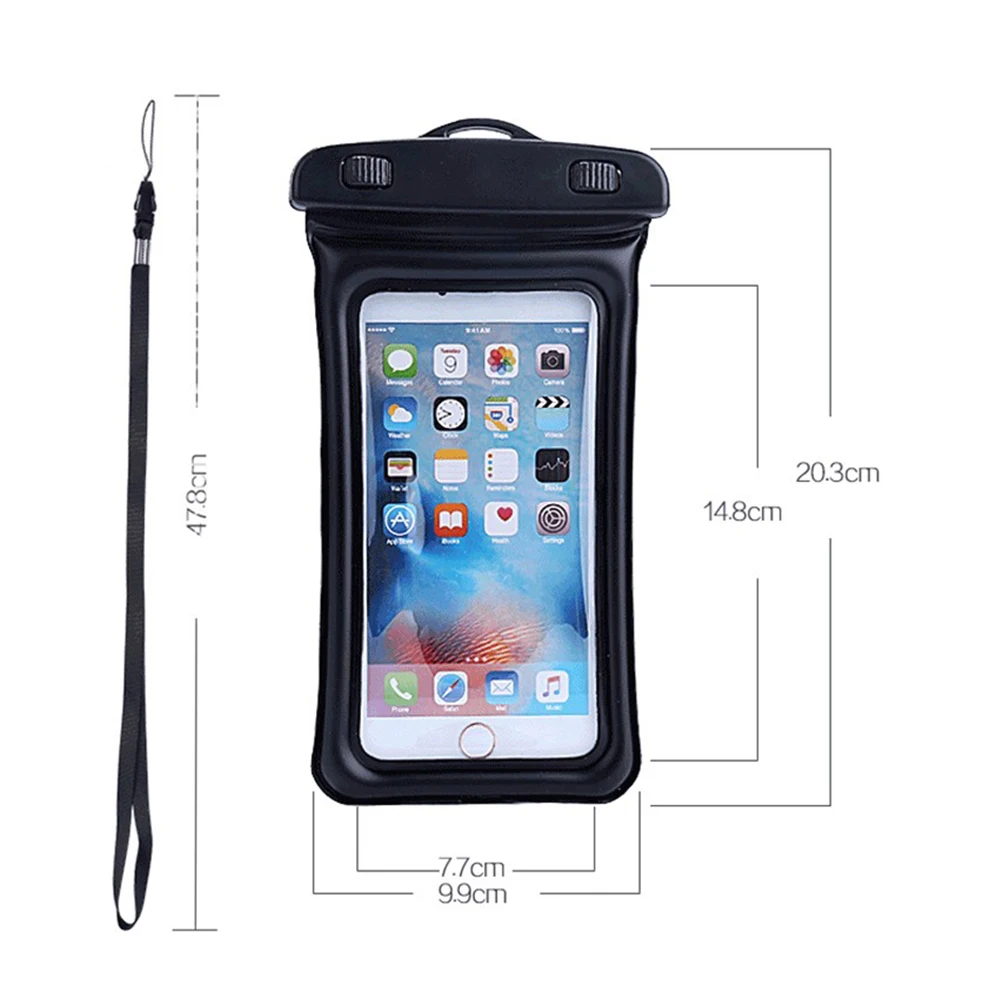 Waterproof Case Bubble Float Bag Cover For iPhone 6 6s 7 8 Plus X Samsung S9 Xiaomi redmi 5 plus HUAWEI P20 lite Water proof