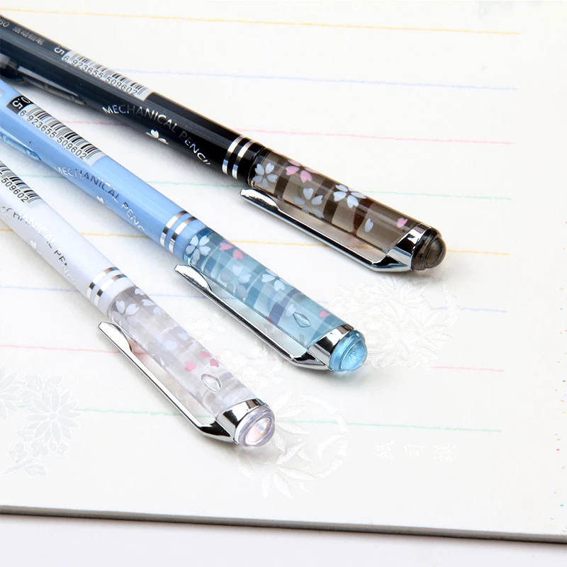 3 шт./партия симпатичный с кристаллами автоматические карандаши механический карандаш с цветами украшение для детей письмо и рисование офис школы поставка