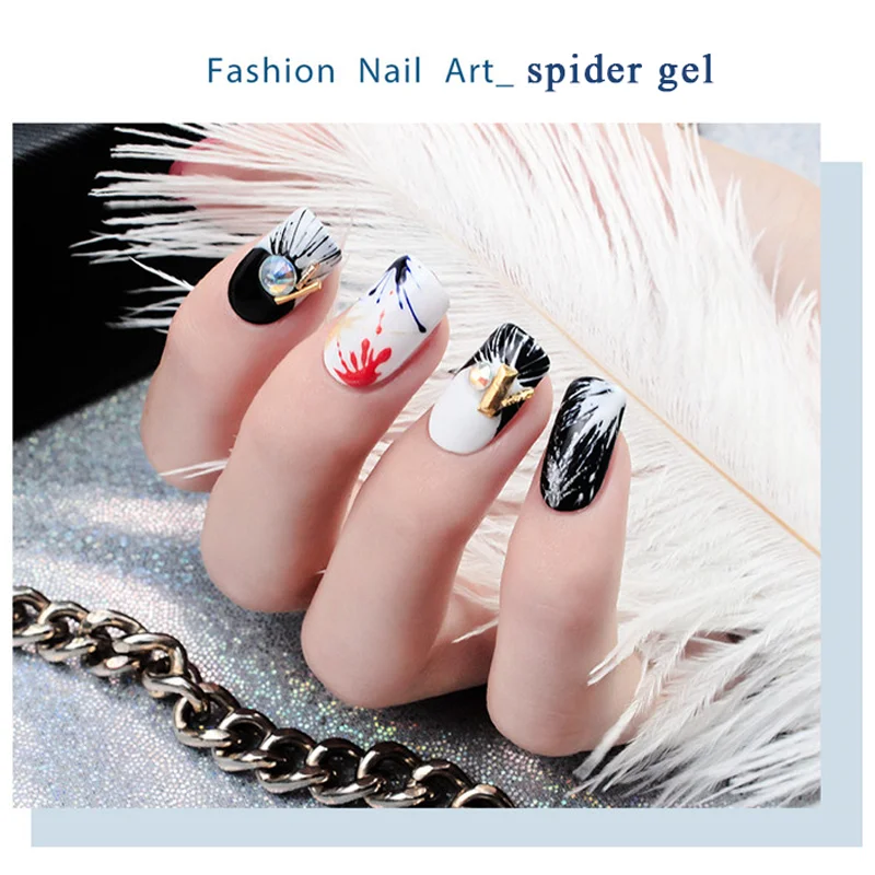 Beateal Гель-лак для ногтей "Паук", 8 мл, сделай сам, дизайн ногтей, рисование линий, украшение, лак для ногтей