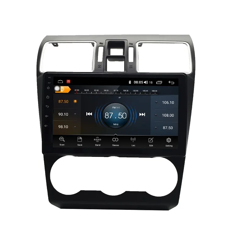 Sale 1 din android 9.0 8-core 4+64G IPS Screen car radio gps navigation Multimedia Player for Subaru WRX 3