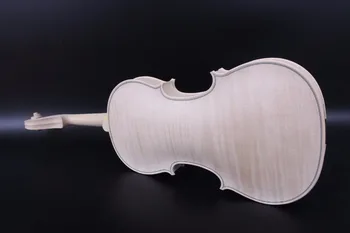 

4/4 Violin unfinished White violin Kit Accessories One piece Flame Maple #3121