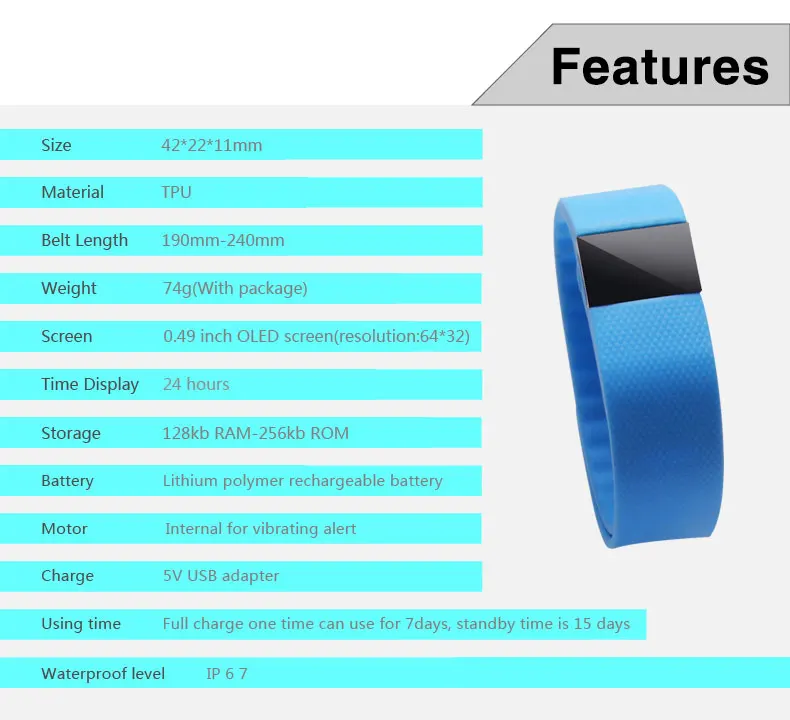 DAZL TW64, смарт-браслет, фитнес-браслет, Bluetooth, браслет, шагомер, пульт дистанционного управления для телефона Android 1704