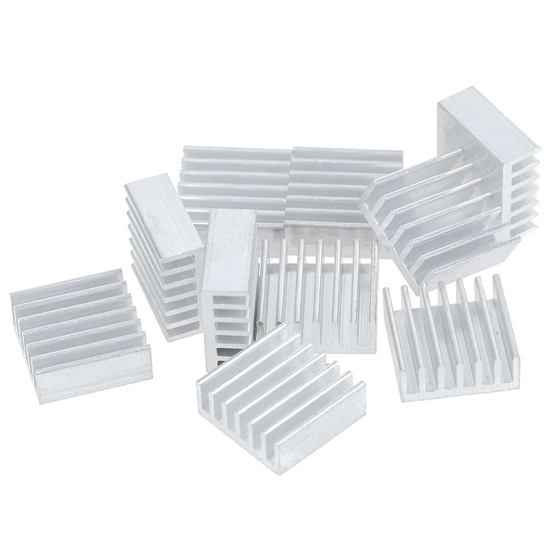 10pcs 14*14*6mm Aluminum heatsink electronic chip radiator cooler | Компьютеры и офис