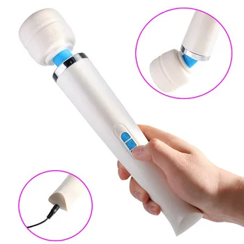 20 Speed Big Head G spot Massage AV Wand USB Rechargeable Vibrador Clitoris Stimulation Masturbation Sex Toys For Woman