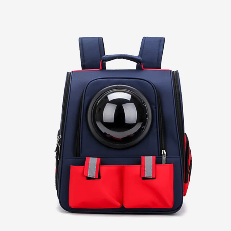 Портативный рюкзак для домашних животных/кошек/собак, космический дизайн капсулы, безопасный и дышащий рюкзак, прозрачная дорожная сумка May31