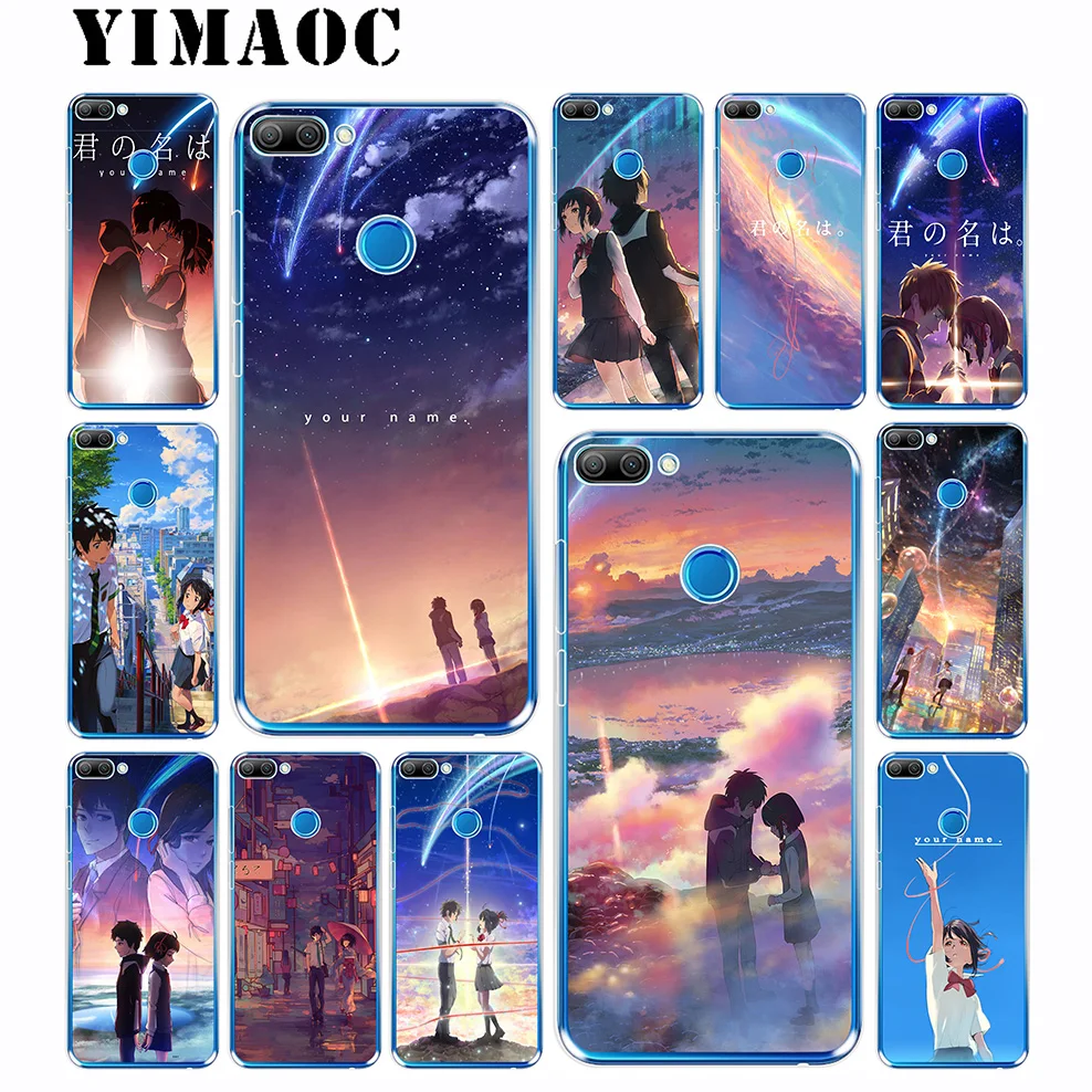 Yimaoc ваше имя Фильм Мягкий чехол для huawei Honor 10 9 8X 8C 8 7C 7X 7A Pro 6A Note Nova 3i 3 2i Y6 Y7 Y9 Prime 2018 |