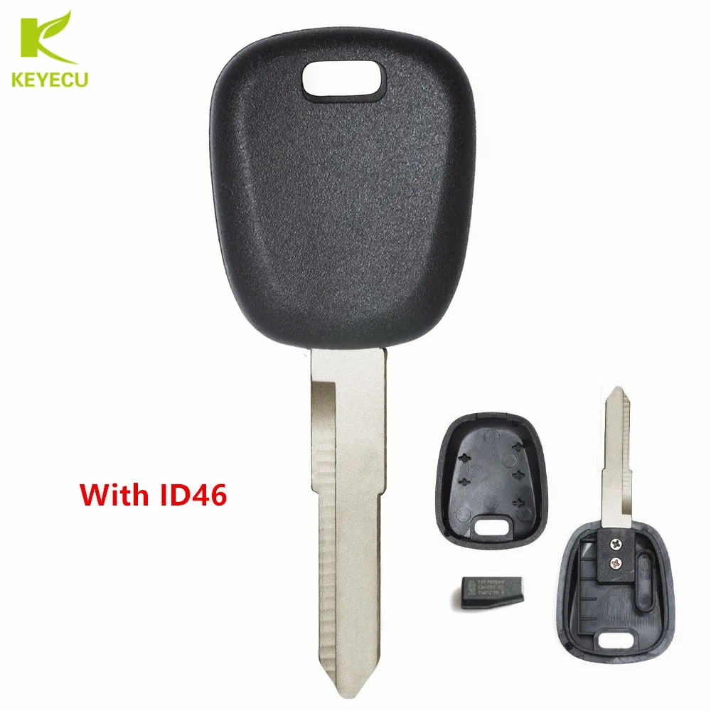 

KEYECU New Replacement Transponder Key With ID46 Chip for Suzuki Grand Vitara Splash Swift SX4 Uncut Blank Blade