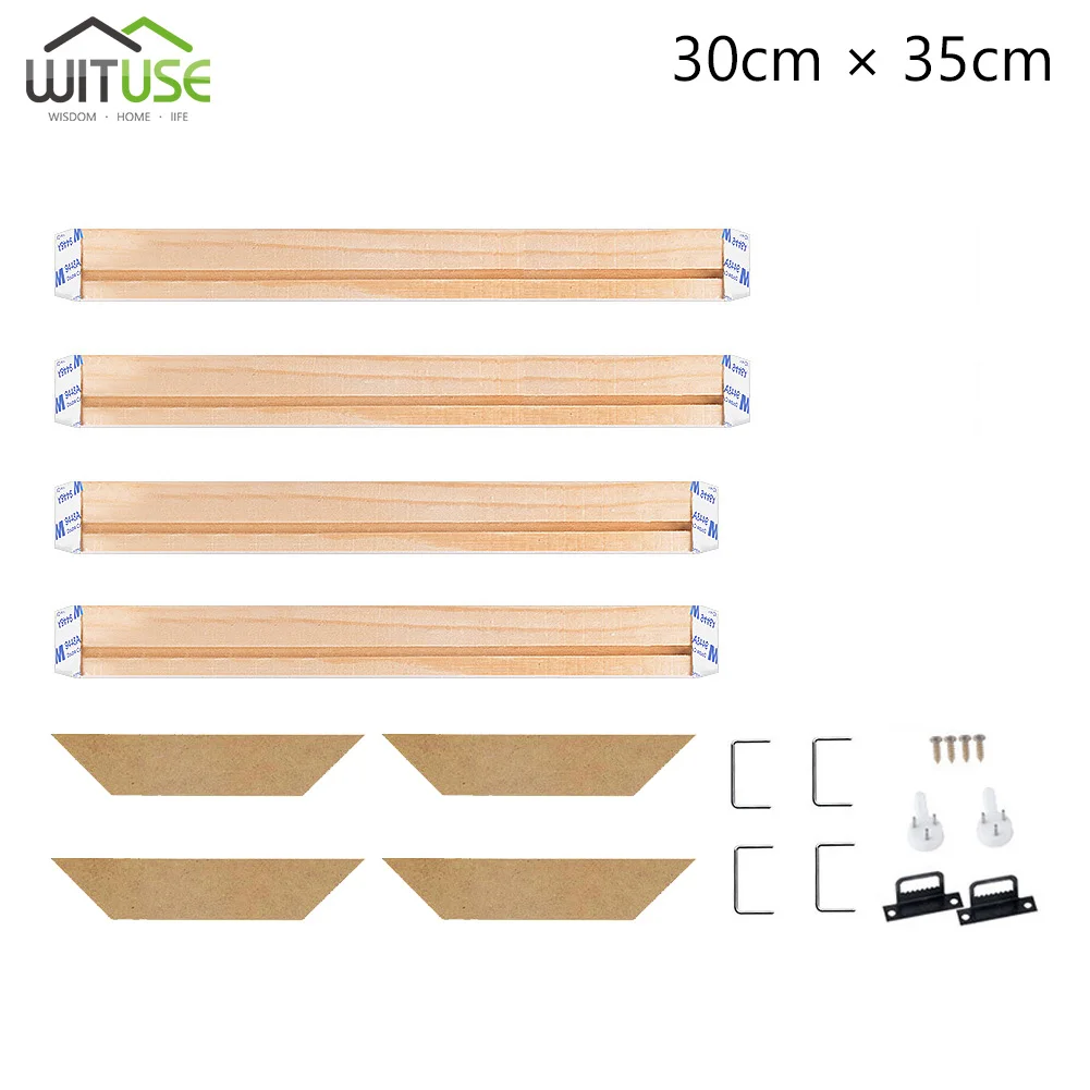 Профессиональный Растяжитель бар холст Рамка комплект для масляной живописи галерея стены искусства сосны - Цвет: 30x35cm