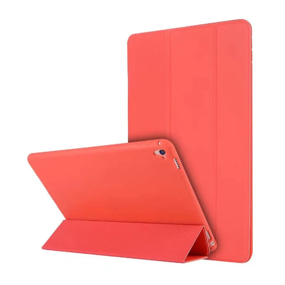 Чехол для планшета Apple iPad Pro 9,7 A1673 1674 A1675 Ультратонкий Мягкий чехол из ТПУ+ умный складной чехол из искусственной кожи Pro9.7 Funda - Цвет: Red