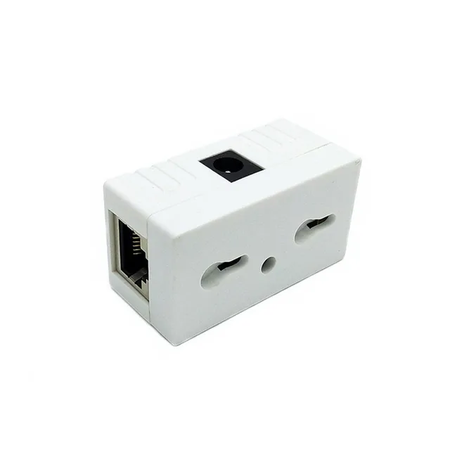 White 2PCS/LOT RJ45 Connector POE Injector Power over Ethernet Adapter switch For IP  Camera,IP Phone adapter Free Shipping