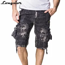 Новое поступление камуфляжные шорты мужские летние модные камуфляжные шорты мужские повседневные шорты милитари большие размеры 29-42 бермуды Masculina WP2