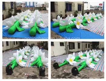 

Free shipping 10m length inflatable flower chains for wedding decoration