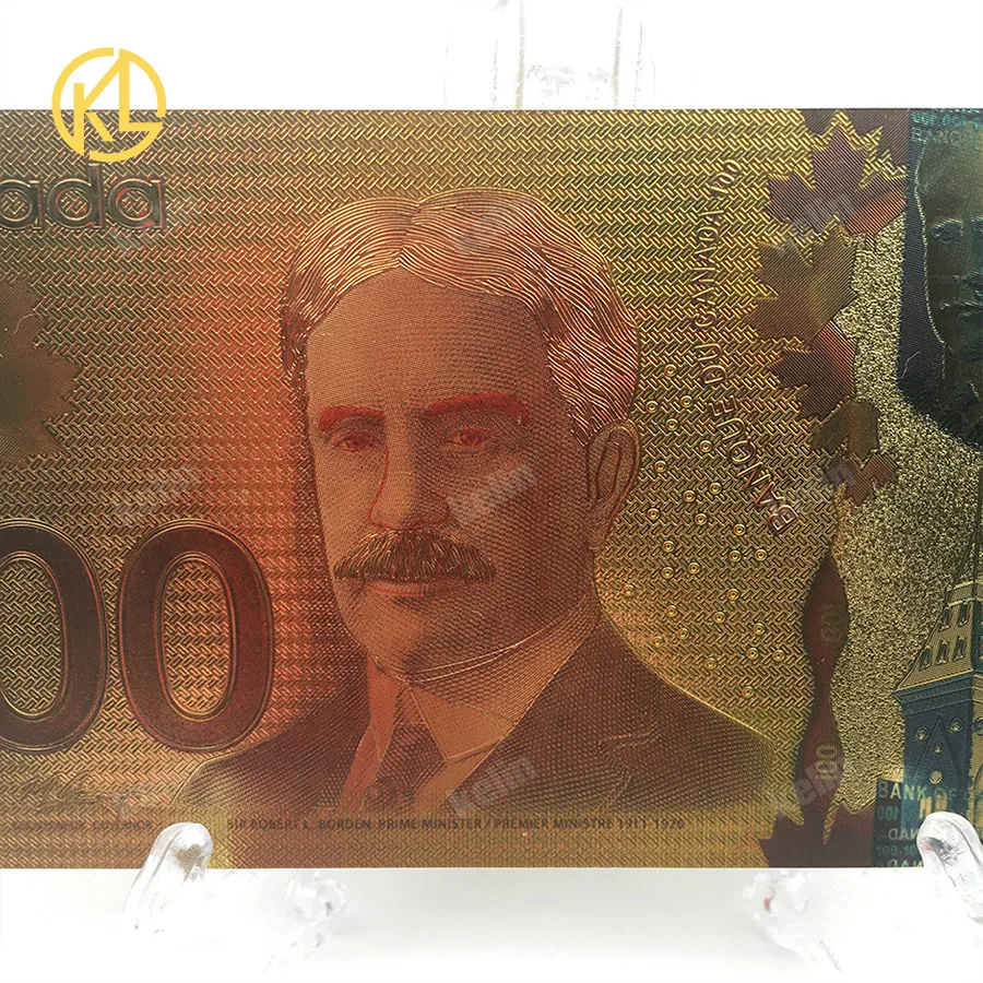 10 шт./лот Banque Du Канада сувенирная банкнота 100 долларов Изысканная для сувенирной