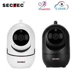 SECTEC – caméra de Surveillance intelligente IP Wifi Cloud hd 1080P, dispositif de sécurité domestique sans fil, avec suivi automatique 