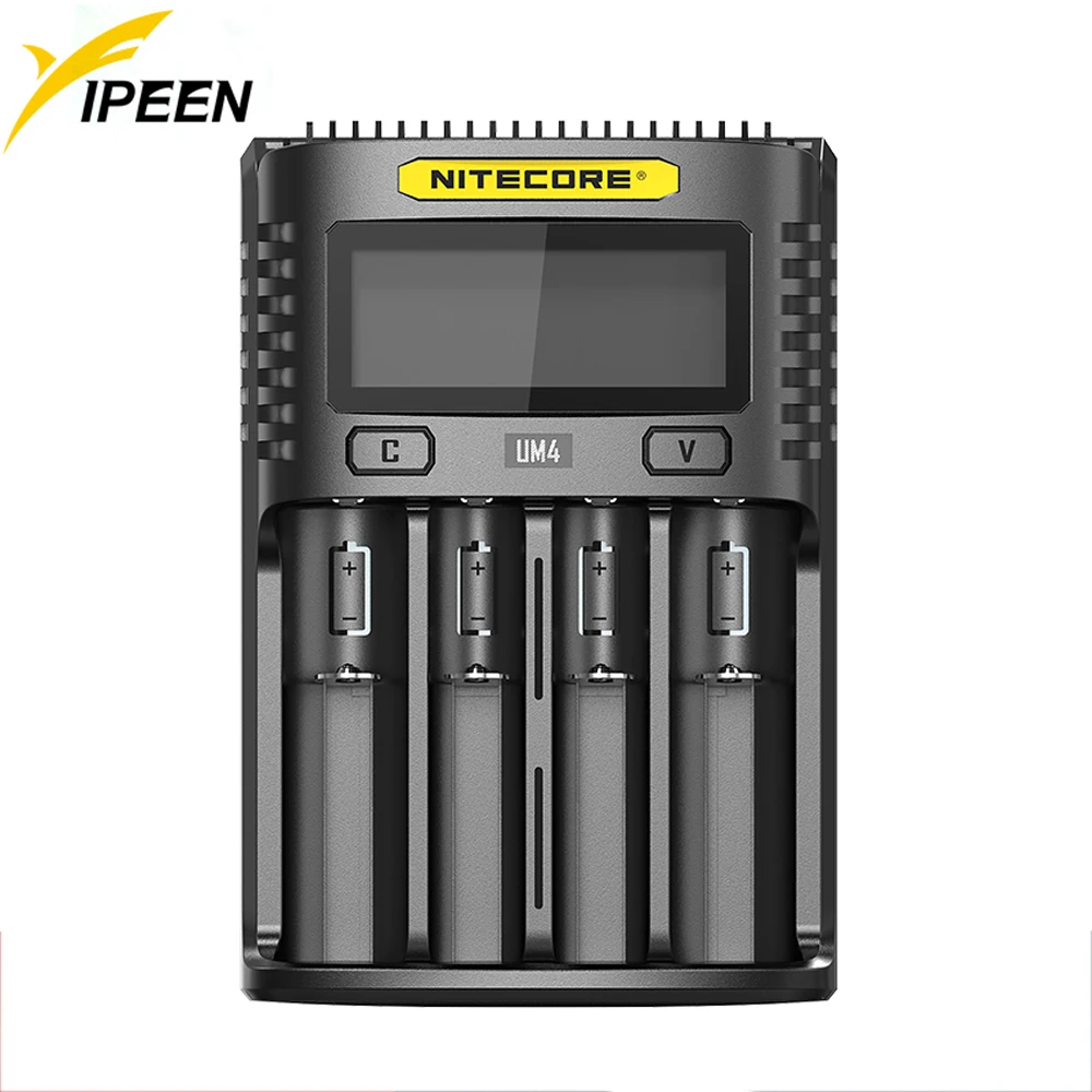 Nitecore UM4 USB Четыре слота QC зарядное устройство интеллектуальная схема глобальное
