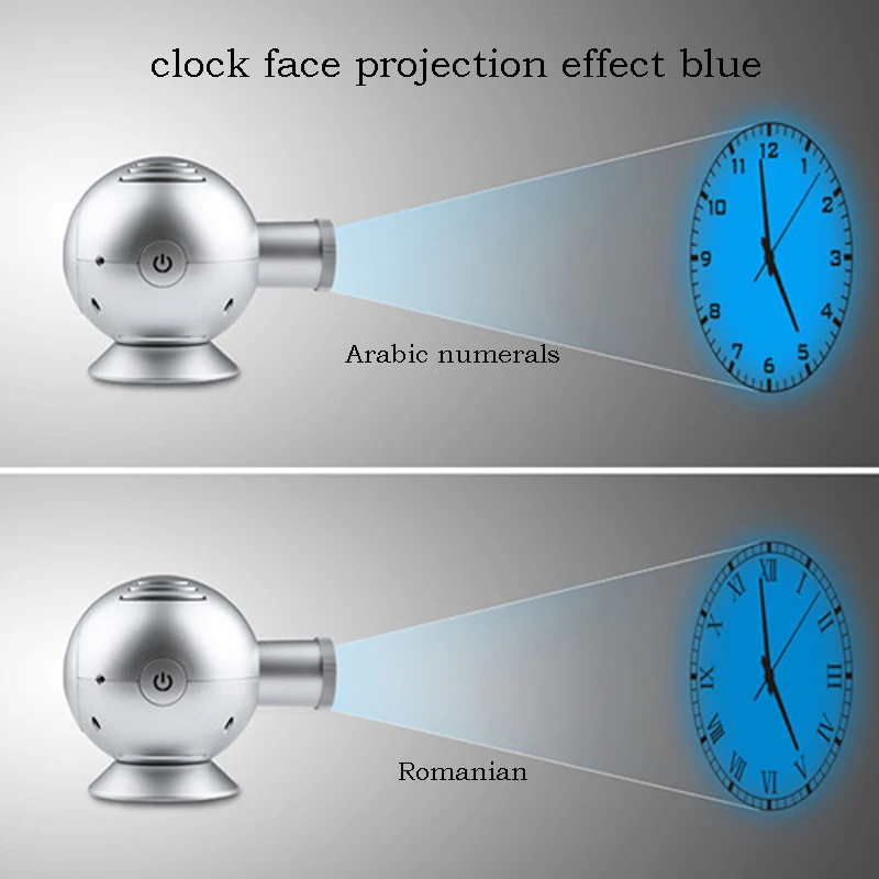 Новые сферические Светодиодные проекционные часы Креативный дом с функцией дистанционного управления Проекционные настенные часы для гостиной кабинет