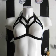 Новые модные готические сексуальные женские подгрудные ремни подвязки Эротические для бюста, груди грудной бандаж бондаж нижнее белье с поводком Бюстгальтер Клетка