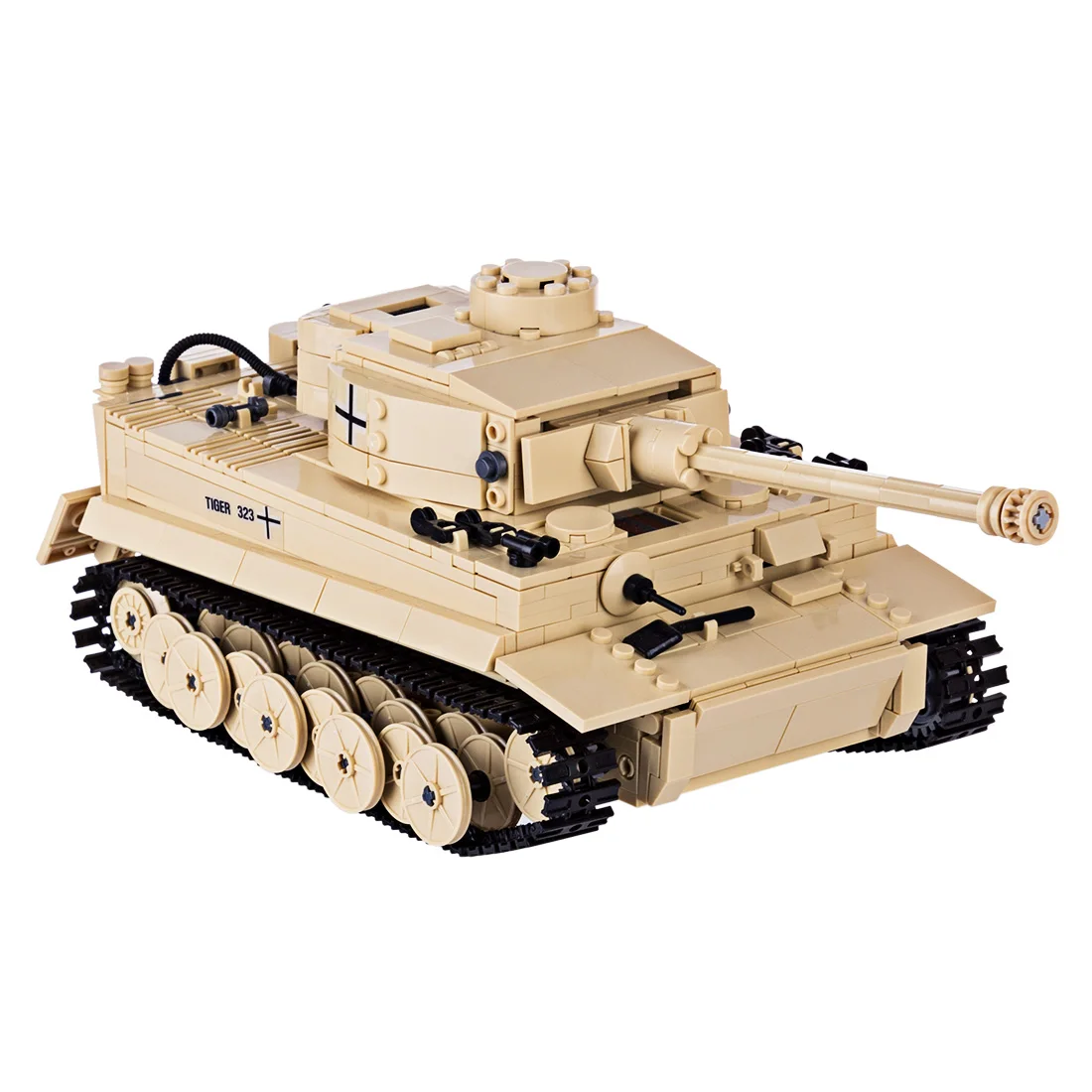 

995Pcs Children DIY Small Particle Building Block Model Tiger Tank Military Vehicle Construction Kit Models Toys For Children