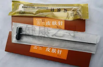 

free shipping 10 pcs huatuo dermal needle double head Plum-headed needle acupuncture needle for suction cup