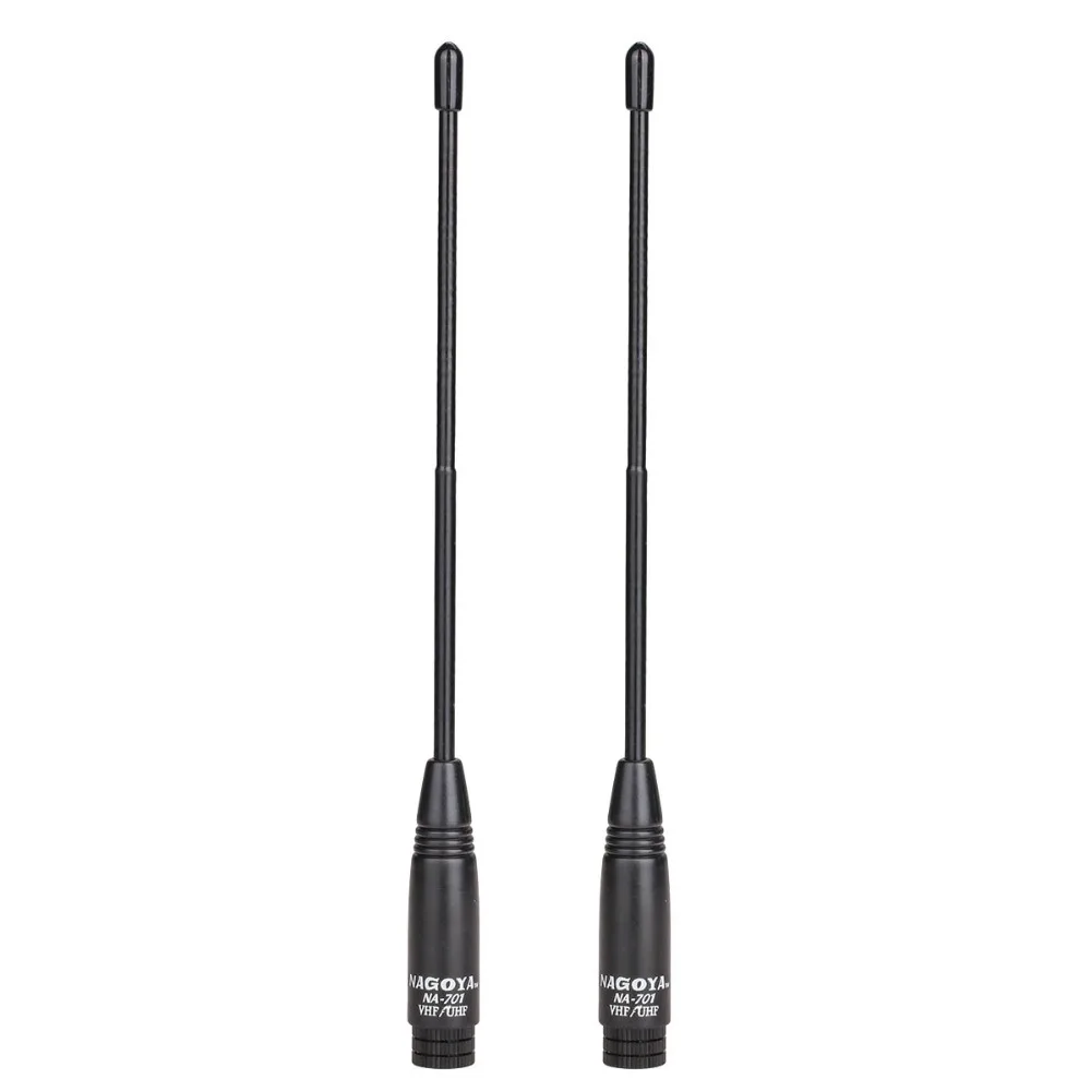 2 шт. Nagoya NA 701 со SMA Мужской Dual Band 144/430 МГц 2.15dB антенна NA701 для Baofeng TYT Wouxun иди и болтай