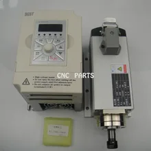 Фрезерный станок с ЧПУ шпиндель ER11 800 Вт воздушного охлаждения мотор шпинделя+ 1.5KW Инвертор+ 10 шт. 3,175*22 мм два рифлёный прямой Фрезерные Бит