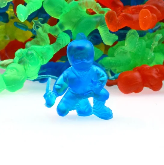 

10pcs/set Super Mini Cute Ninja Elastic And Stretchable Cartoon Doll Baby Toys 052