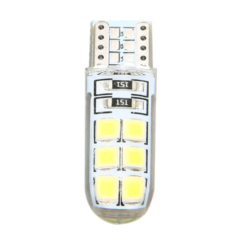 10 шт. автомобильный белый светодиодный светильник 12SMD 6000K Canbus без ошибок