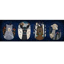 Европейский классический стиль мультфильм милый животный Медведь узор уголок коврик моющийся нескользящий коврик детский ползающий коврик Детская комната коврик