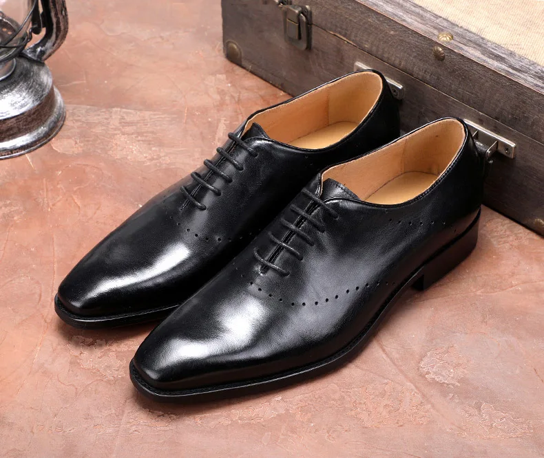 Kleid Designer Männer Spitz Oxford Schuhe Braun Qyfcioufu Mode Echte Italienischen Schwarz Schuh Leder Formale Brogue C6UnwB5q