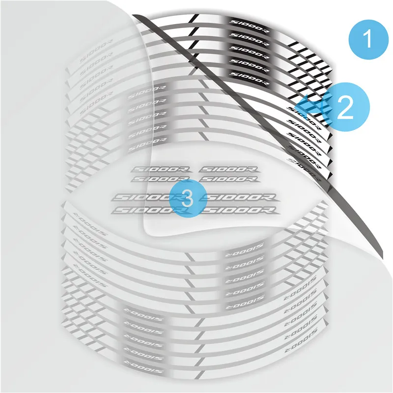 Знак для шин мотоцикла Украшение Наклейка внутренний обод отражающие наклейки для BMW S1000R