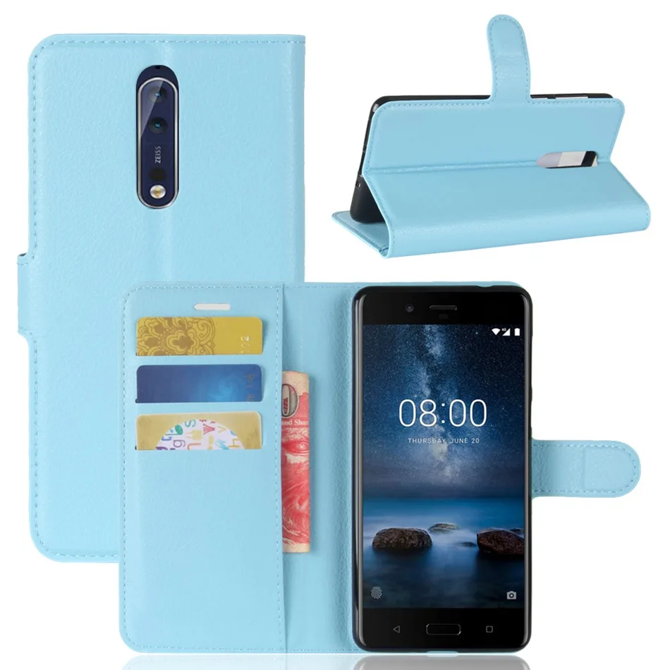 Флип-кейс muxma для Nokia 8 6, кожаный чехол в деловом стиле, чехлы-бумажники, отделения для карт, сумки для мобильных телефонов Nokia 5 9 3, подарок