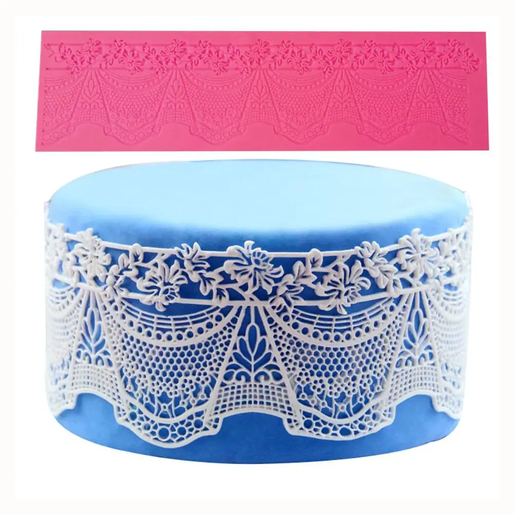 

LanLan Cake Silicone Lace Mold Sugar Craft Fondant Mould Mat Cake Decorating Baking Tool