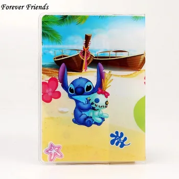 

Lilo Stitch cartoon set permit passport cover multifunction card set custom
