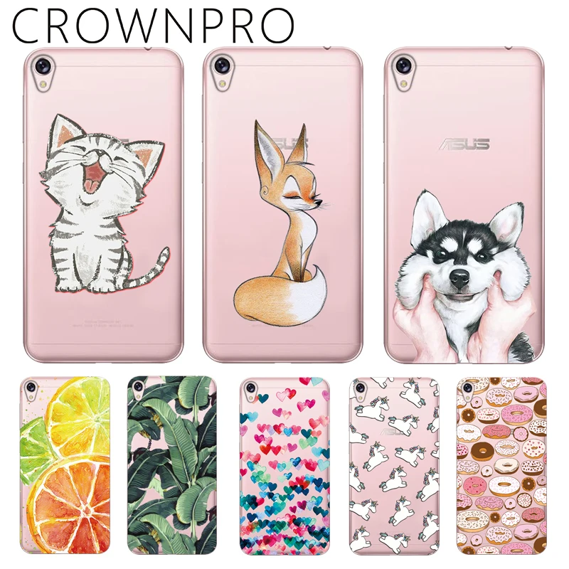 

CROWNPRO 5.0" Case FOR ASUS Zenfone Live ZB501KL Silicone Cases Soft Back Cover Zenfone Live ZB501KL TPU Phone Clear Fundas