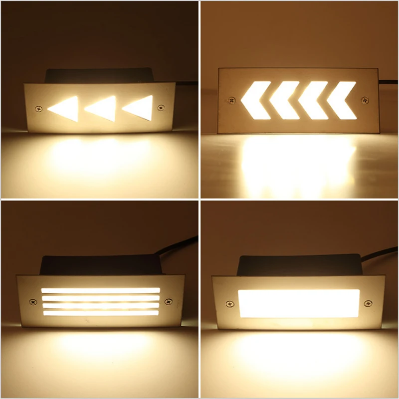 Rectangular LED underground light embedded indoor outdoor waterproof for Corridor Corner Step Stairs lighting (2)