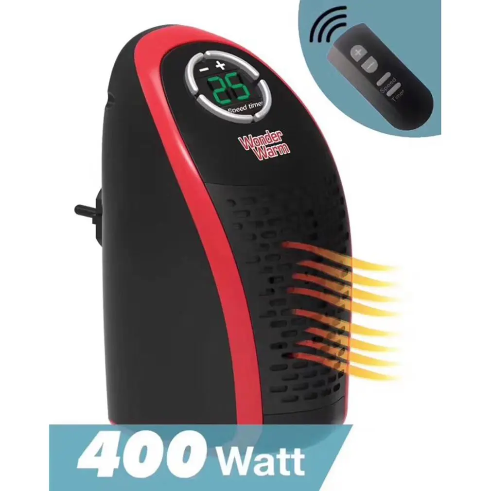 

Wall Heater 400 Watts Mini Warm Air Blower Portable Electric Heater Fan Bathroom RV Motorhome Camper Space EU/US/UK