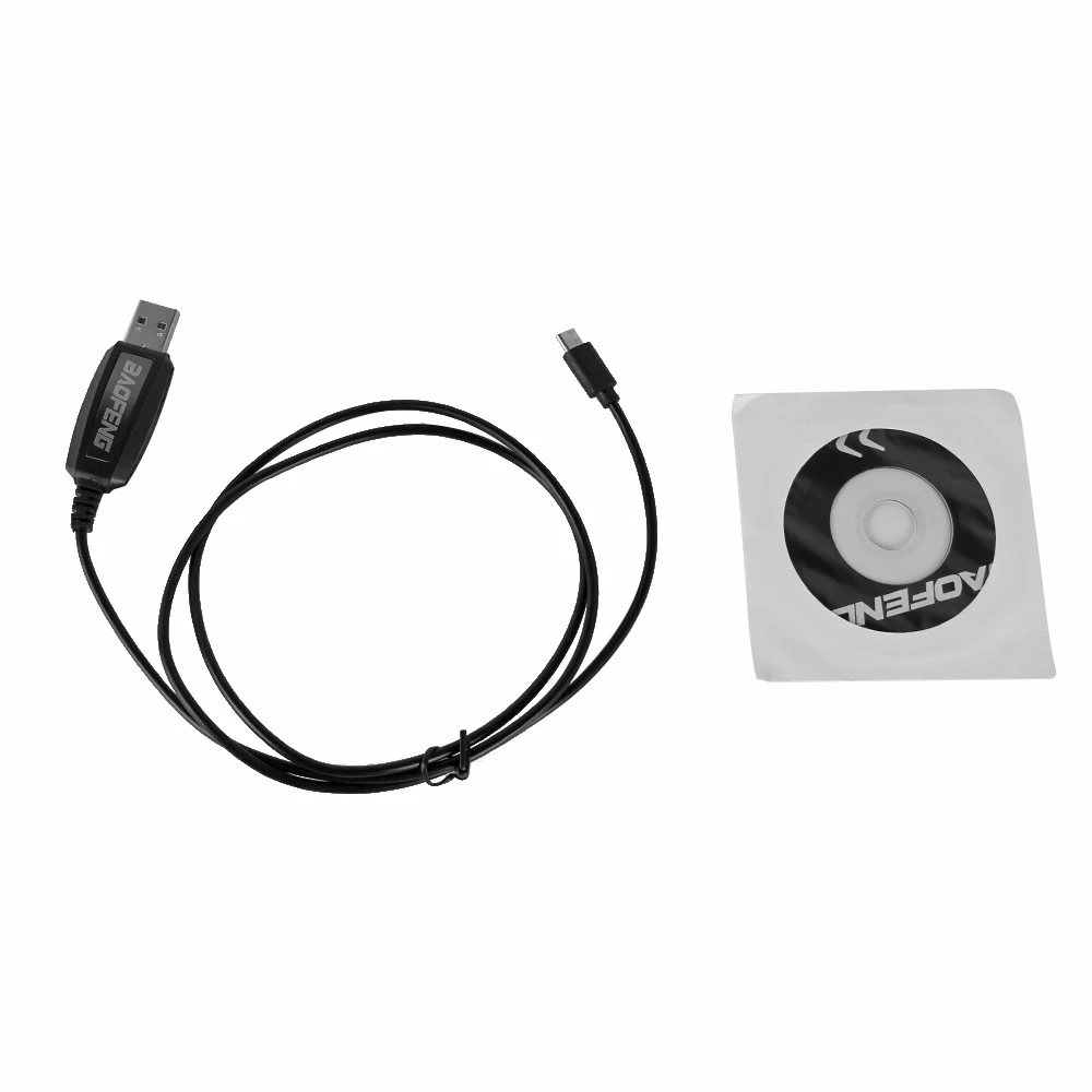 BAOFENG Accessories USB Programming Cable For BAOFENG BF-T1 Mini Walkie Talkie BF-9100 Mobile Radio With CD Firmware Parts