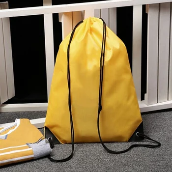 

Drawstring Bags Lightweight Large Capacity Nylon Backpack Pull String Bags for Travel Shopping Best Sale-WT