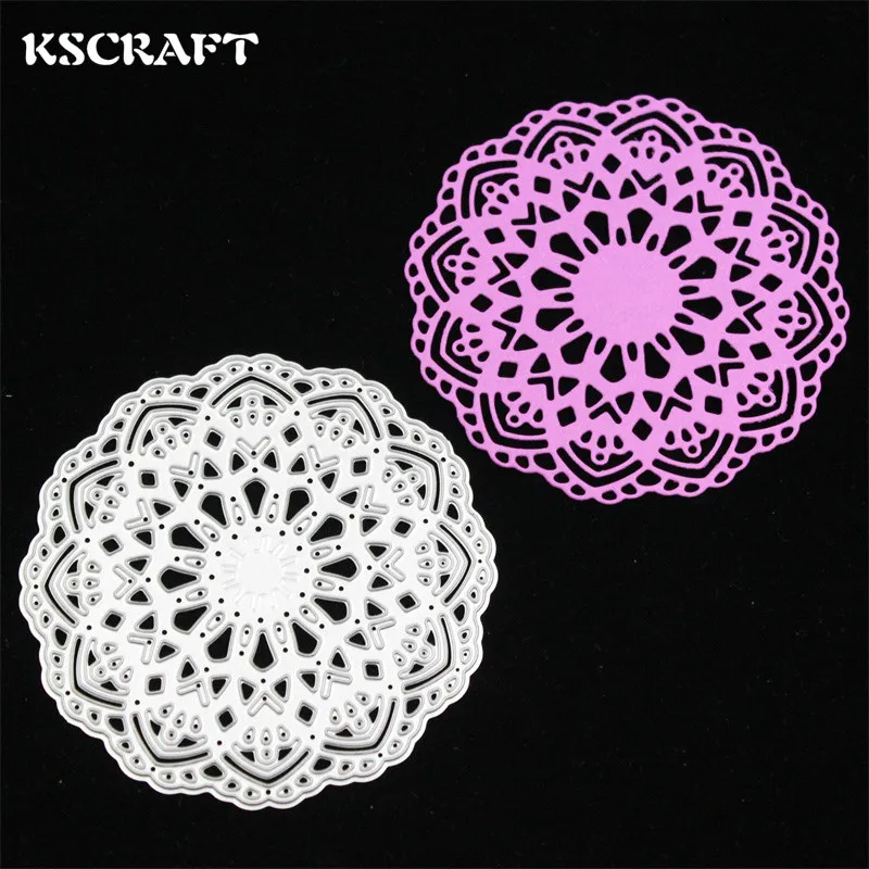 Ksccraft цветок Doily металлические режущие штампы трафареты для DIY скрапбукинга/фотоальбом декоративное тиснение DIY бумажные карты