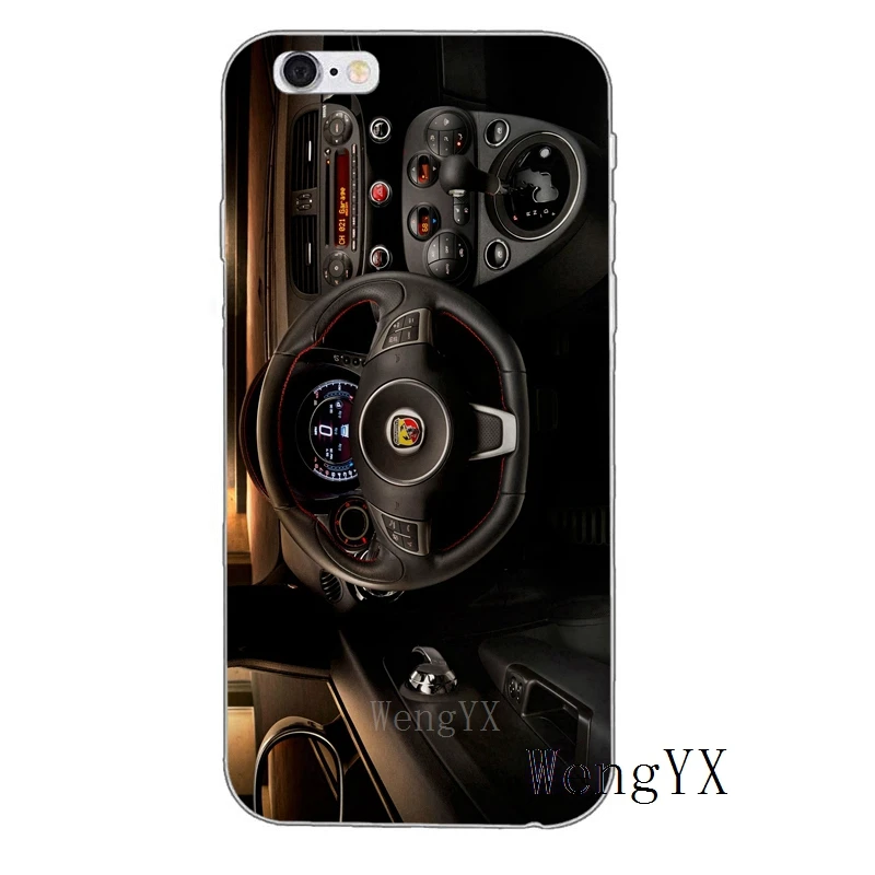 Итальянский спортивный автомобиль abarth логотип тонкий силиконовый мягкий чехол для телефона для iPhone X 8 8plus 7 7plus 6 6s plus 5 5S 5c SE 4 4S - Цвет: abarthA14