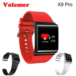 Volemer X9 PRO Цвет Экран смарт-браслет сердечного ритма Приборы для измерения артериального давления Монитор кислорода Фитнес трекер