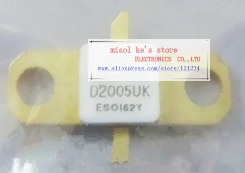 

100%Original: D2005UK D2005 [ 28V-65V 3A 7.5W 1GHz ] - METAL GATE RF SILICON FET TRANSISTOR