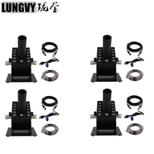 4 шт./лот 12*3 Вт RGB 3IN1 Led Co2 сценический эффект машины CO2 Jet эффект сценического световая Колонка машина 6 м газовый шланг DMX512