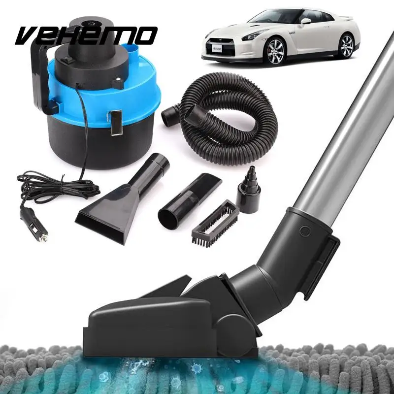 

Vehemo 12V Wet Dry Vac Vacuum Cleaner Inflator Portable Turbo Hand Held for Shop