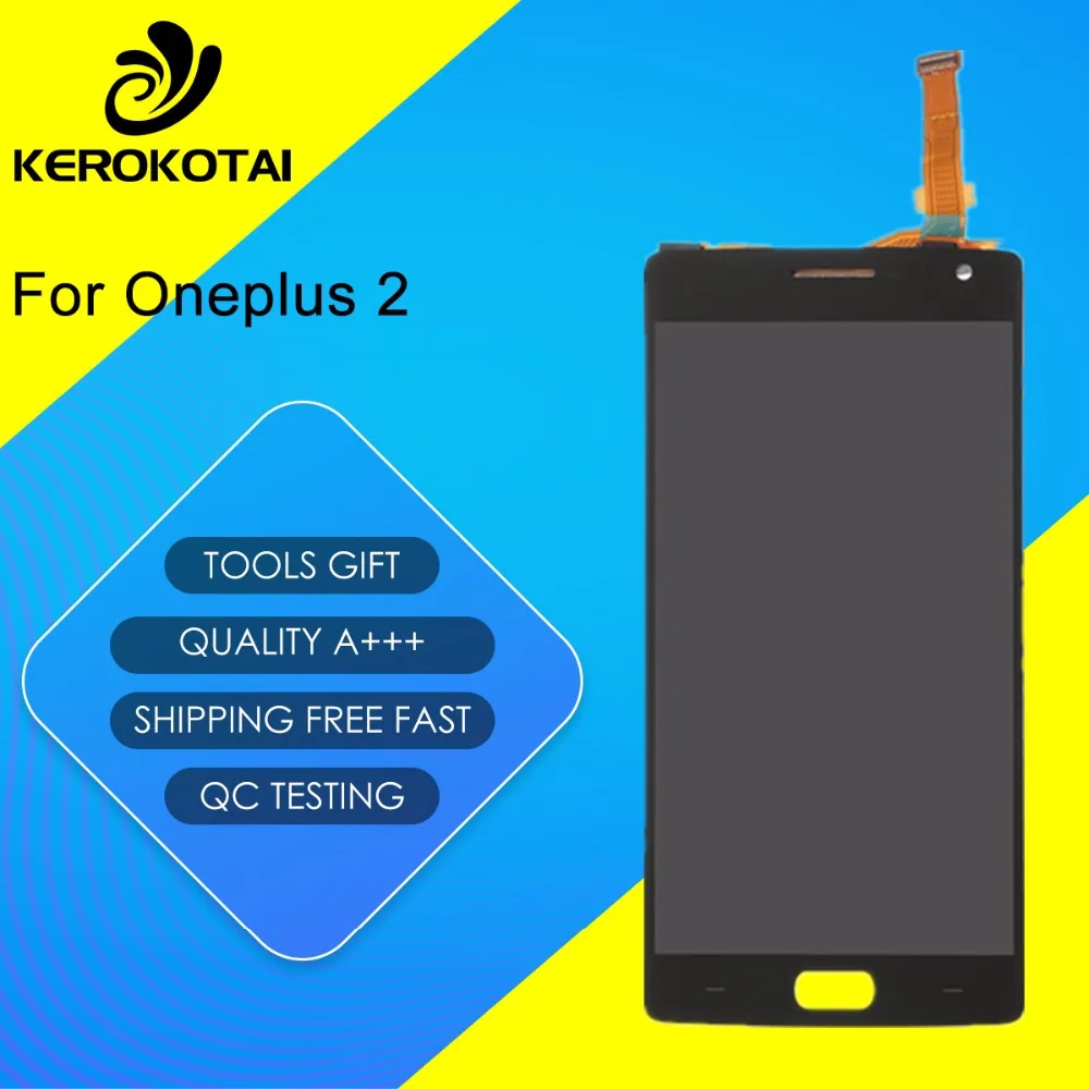 

For Oneplus 2 Original 100% Tested Good Quality LCD Display Touch Screen Digitizer Full Assembly One Plus Two LCD Assembly