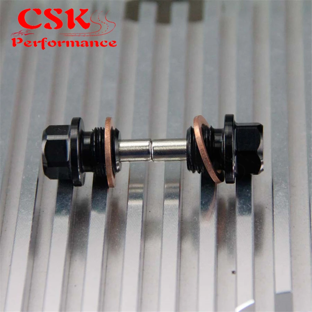 2 шт. магнитная пробка для сливного отверстия двигателя M14 X 1 5|oil pan|black anodized boltsm14